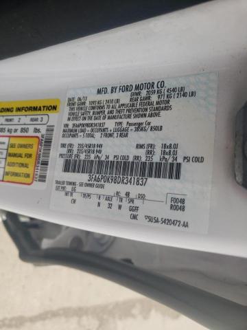 Photo 10 from auction – 2013 FORD FUSION TIT with VIN 3FA6P0K98DR341837