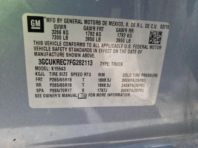 Photo 10 from auction – 2015 CHEVROLET SILVERADO with VIN 3GCUKREC7FG282113