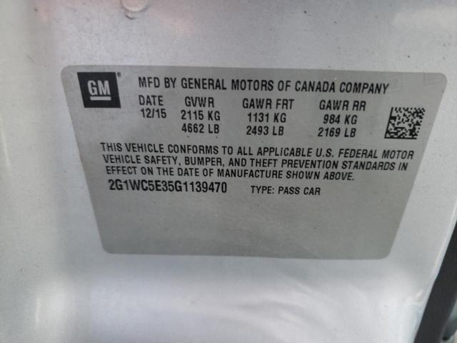 Photo 10 from auction – 2016 CHEVROLET IMPALA LIM with VIN 2G1WC5E35G1139470