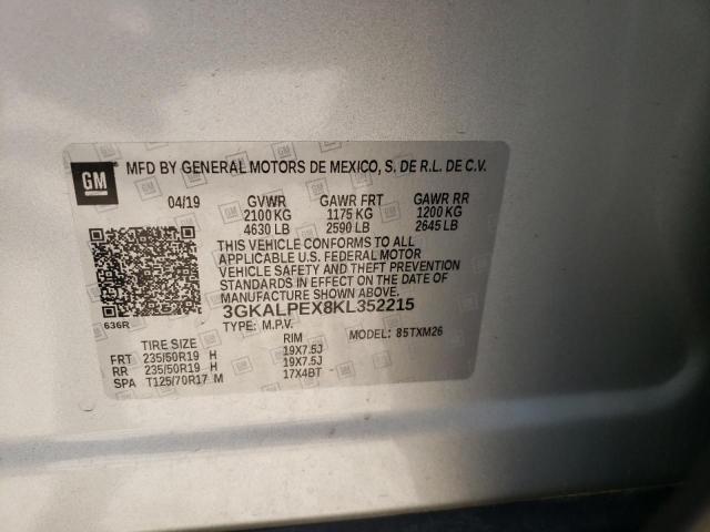 Photo 10 from auction – 2019 GMC TERRAIN SL with VIN 3GKALPEX8KL352215
