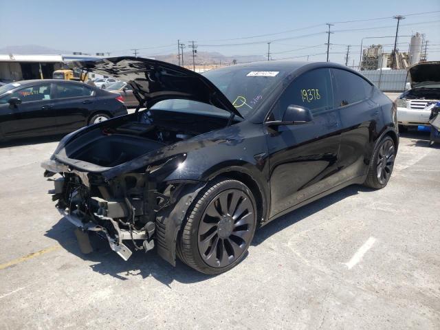 Photo 2 from auction – 2021 TESLA MODEL Y with VIN 5YJYGDEF9MF093370