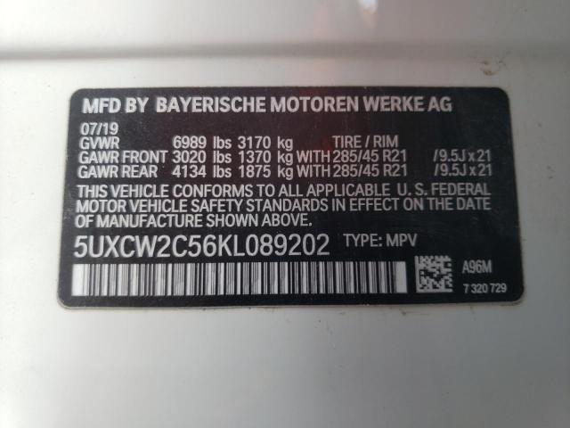 Photo 10 from auction – 2019 BMW X7 XDRIVE4 with VIN 5UXCW2C56KL089202