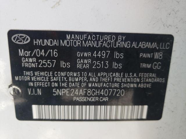 Photo 10 from auction – 2016 HYUNDAI SONATA SE with VIN 5NPE24AF8GH407720