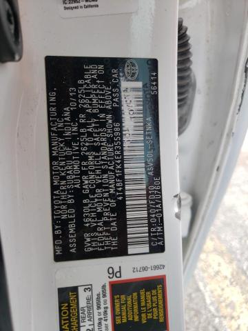 Photo 10 from auction – 2014 TOYOTA CAMRY L with VIN 4T4BF1FK4ER355986