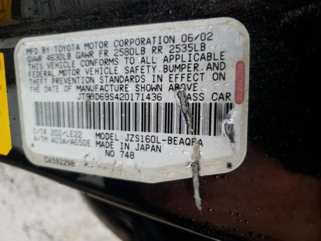 Photo 10 from auction – 2002 LEXUS GS 300 with VIN JT8BD69S420171436