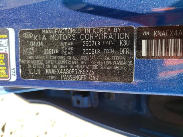 Photo 10 from auction – 2015 KIA FORTE EX with VIN KNAFX4A80F5266225