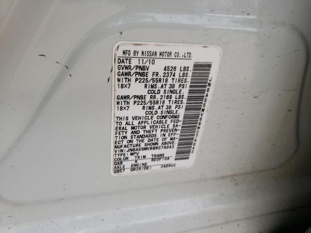 Photo 10 from auction – 2011 NISSAN ROGUE S with VIN JN8AS5MV6BW274843