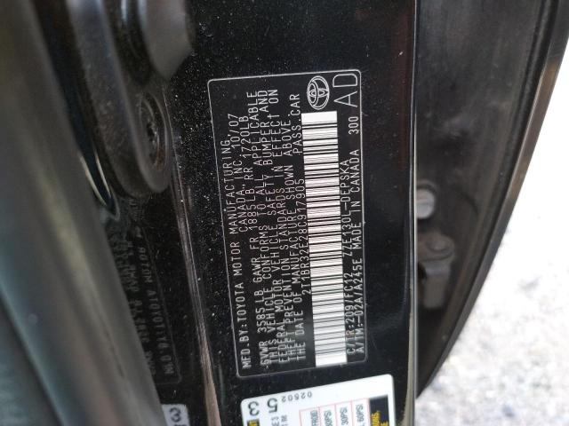 Photo 10 from auction – 2008 TOYOTA COROLLA with VIN 2T1BR32E28C917905