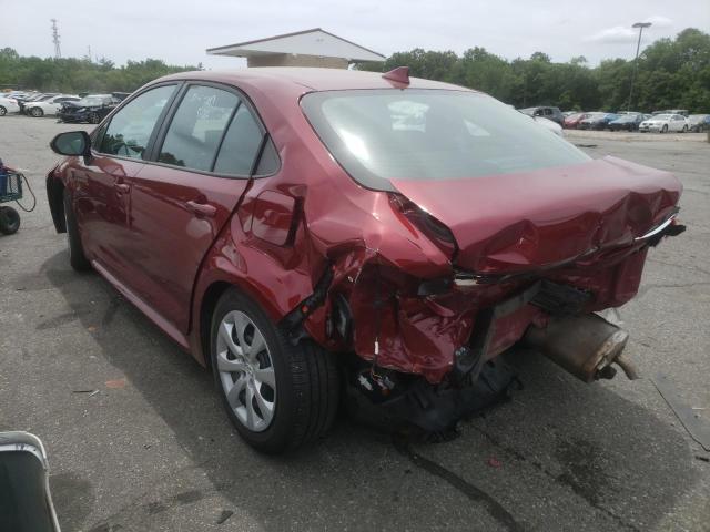Photo 3 from auction – 2022 TOYOTA COROLLA LE with VIN 5YFEPMAEXNP298556