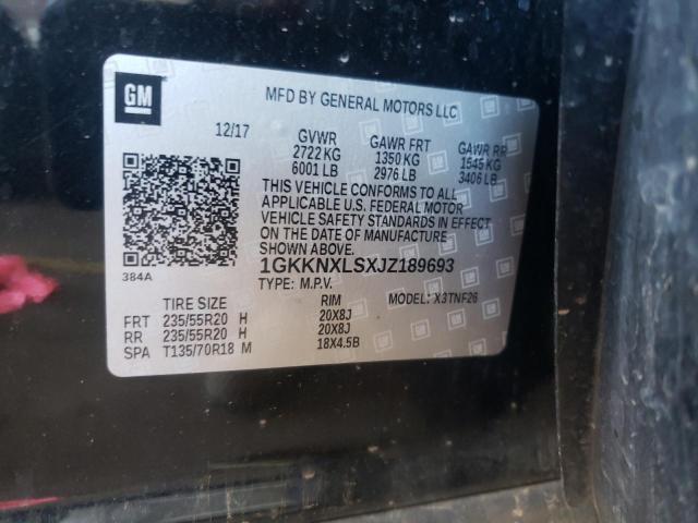Photo 10 from auction – 2018 GMC ACADIA DEN with VIN 1GKKNXLSXJZ189693