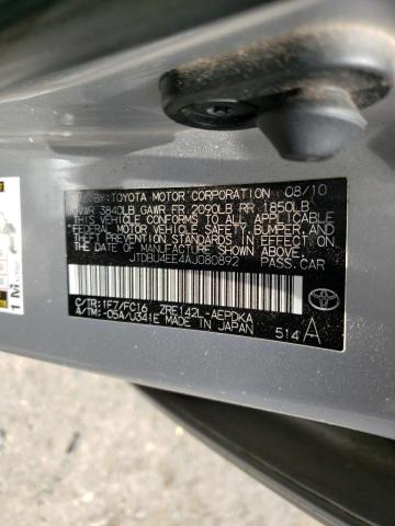 Photo 10 from auction – 2010 TOYOTA COROLLA BA with VIN JTDBU4EE4AJ080892