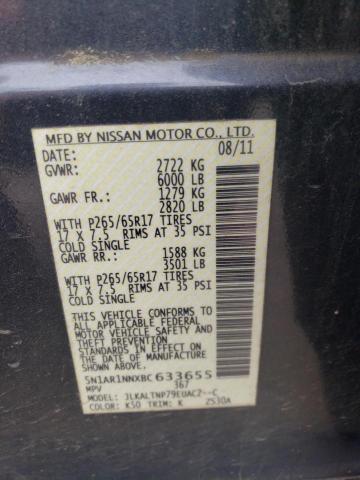Photo 10 from auction – 2011 NISSAN PATHFINDER with VIN 5N1AR1NNXBC633655