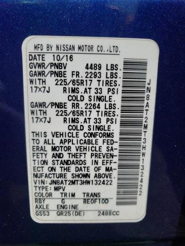 Photo 10 from auction – 2017 NISSAN ROGUE S with VIN JN8AT2MT3HW132422