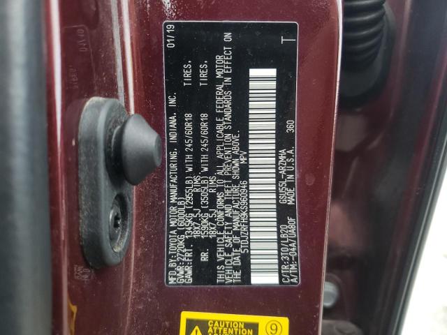 Photo 10 from auction – 2019 TOYOTA HIGHLANDER with VIN 5TDJZRFH9KS960946