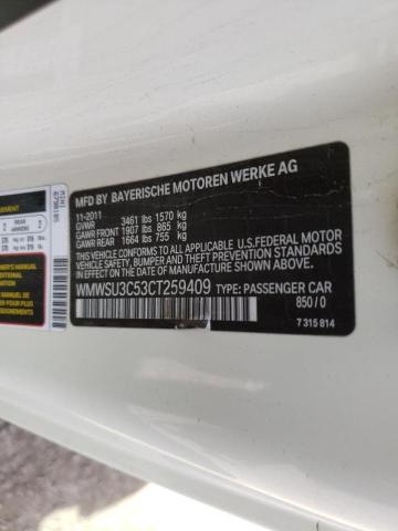 Photo 10 from auction – 2012 MINI COOPER with VIN WMWSU3C53CT259409