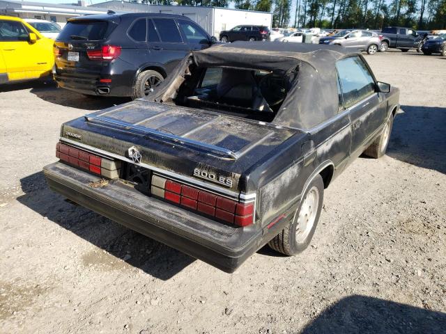 Photo 4 from auction – 1985 DODGE 600 with VIN 1B3BV55E9FG226003