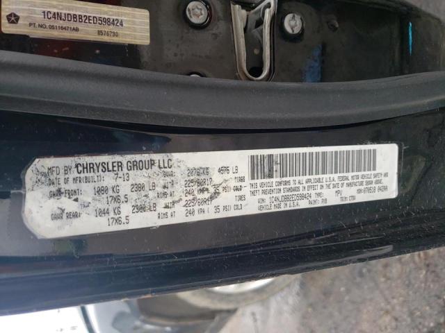Photo 10 from auction – 2014 JEEP COMPASS SP with VIN 1C4NJDBB2ED598424