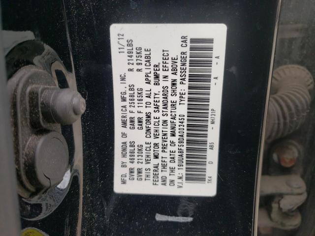 Photo 10 from auction – 2013 ACURA TL TECH with VIN 19UUA8F59DA003450