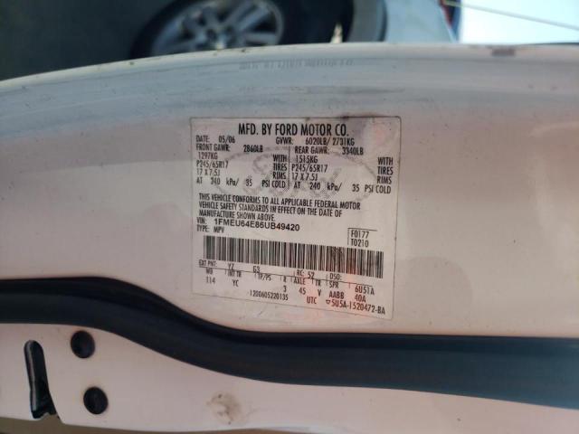 Photo 10 from auction – 2006 FORD EXPLORER E with VIN 1FMEU64E86UB49420