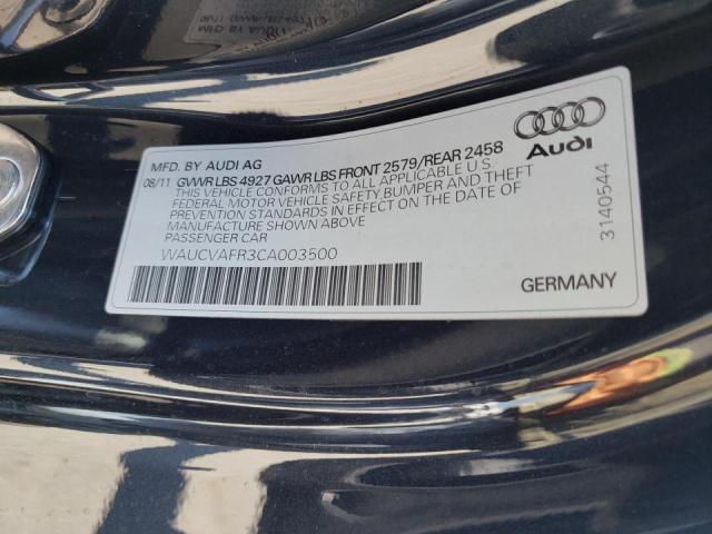 Photo 10 from auction – 2012 AUDI S5 PREMIUM with VIN WAUCVAFR3CA003500