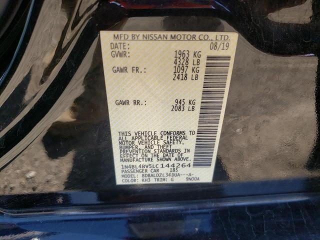 Photo 10 from auction – 2020 NISSAN ALTIMA S with VIN 1N4BL4BV5LC144264