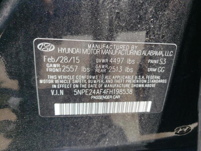 Photo 10 from auction – 2015 HYUNDAI SONATA SE with VIN 5NPE24AF4FH198538