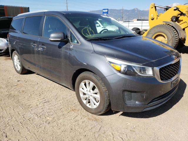 KIA SEDONA LX 2015 with VIN KNDMB5C19F6073922 - Photo from auction
