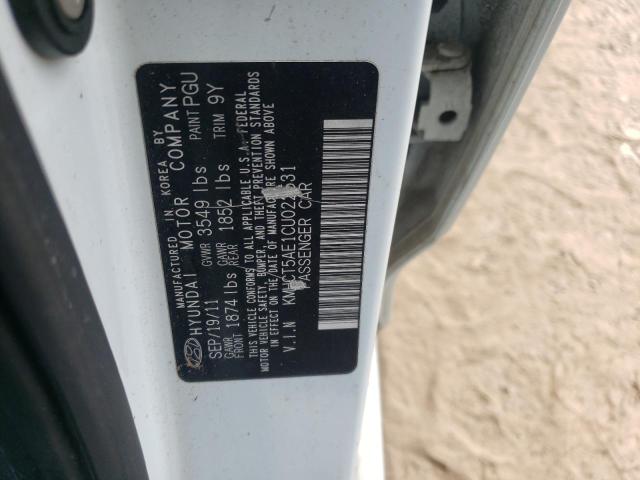 Photo 10 from auction – 2012 HYUNDAI ACCENT GLS with VIN KMHCT5AE1CU022531
