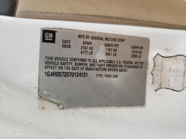Photo 10 from auction – 2007 BUICK LUCERNE CX with VIN 1G4HD57257U124131