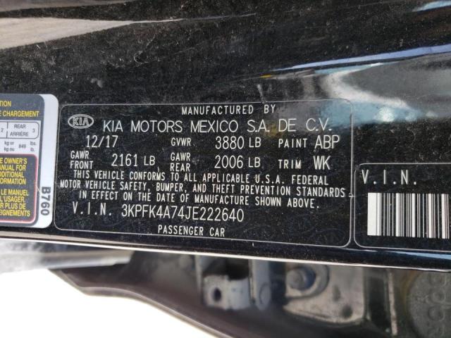 Photo 10 from auction – 2018 KIA FORTE LX with VIN 3KPFK4A74JE222640