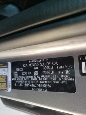 Photo 10 from auction – 2022 KIA FORTE GT with VIN 3KPF44AC7NE460964