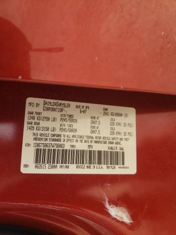 Photo 10 from auction – 2007 DODGE NITRO R/T with VIN 1D8GT58637W736063