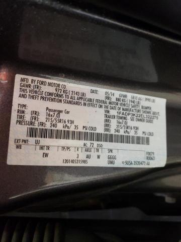 Photo 10 from auction – 2014 FORD FOCUS SE with VIN 1FADP3K22EL322275