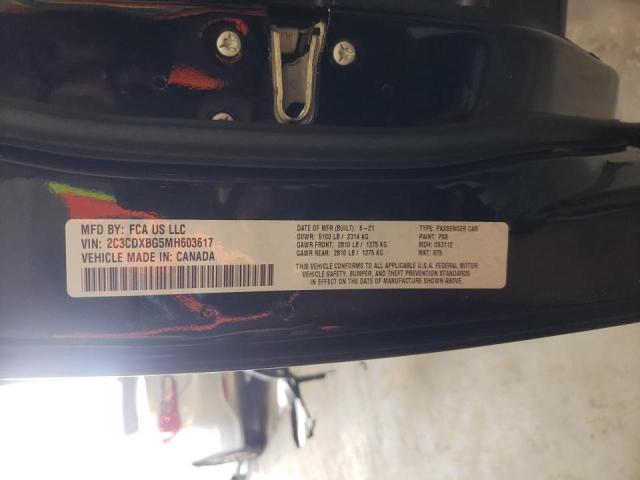 Photo 10 from auction – 2021 DODGE CHARGER SX with VIN 2C3CDXBG5MH603617