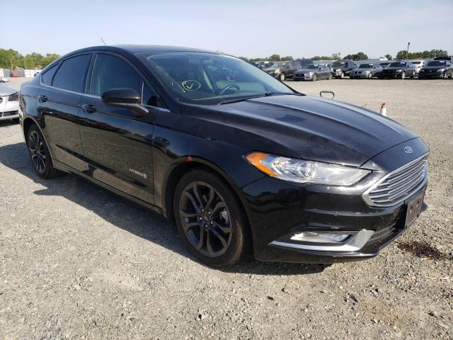 FORD FUSION SE 2018 with VIN 3FA6P0LU8JR127820 - Photo from auction