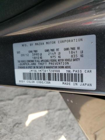 Photo 10 from auction – 2013 MAZDA 3 I with VIN JM1BL1M73D1728988