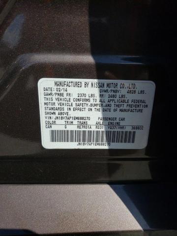 Photo 10 from auction – 2014 INFINITI Q50 BASE with VIN JN1BV7AP1EM688270