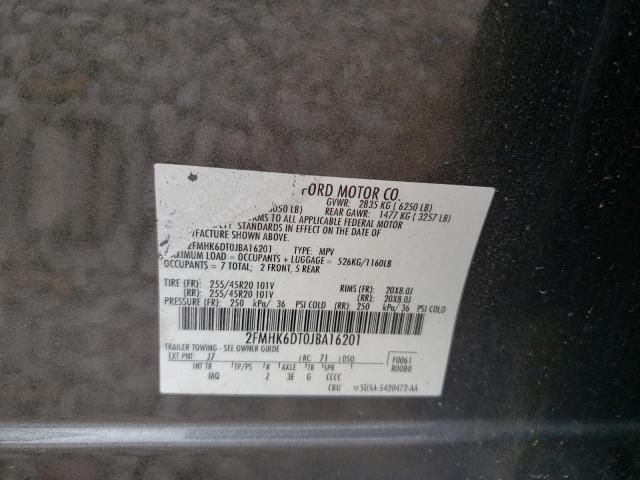 Photo 10 from auction – 2018 FORD FLEX LIMIT with VIN 2FMHK6DT0JBA16201