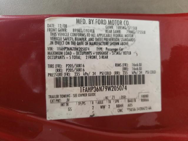 Photo 10 from auction – 2009 FORD FOCUS SES with VIN 1FAHP36N79W205074