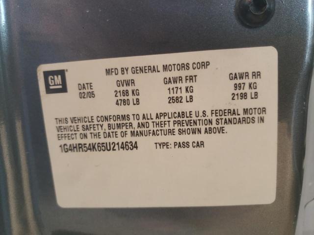 Photo 10 from auction – 2005 BUICK LESABRE LI with VIN 1G4HR54K65U214634