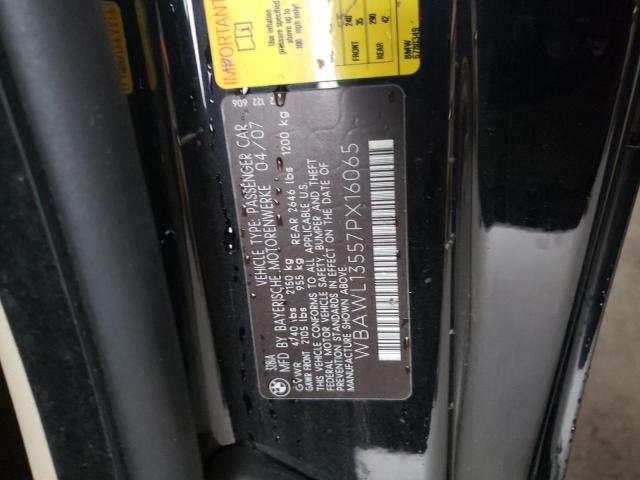 Photo 10 from auction – 2007 BMW 328 I with VIN WBAWL13557PX16065