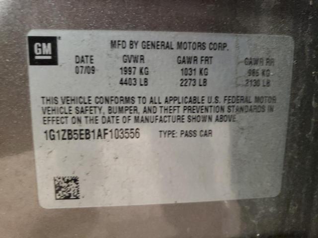 Photo 10 from auction – 2010 CHEVROLET MALIBU LS with VIN 1G1ZB5EB1AF103556