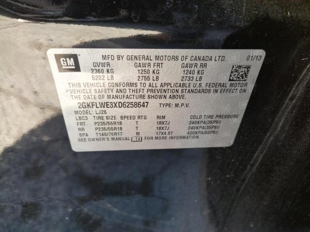 Photo 10 from auction – 2013 GMC TERRAIN SL with VIN 2GKFLWE3XD6258647