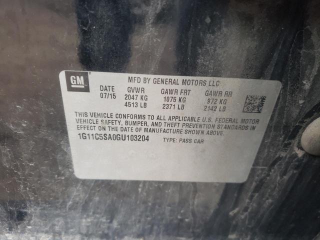Photo 10 from auction – 2016 CHEVROLET MALIBU LIM with VIN 1G11C5SA0GU103204