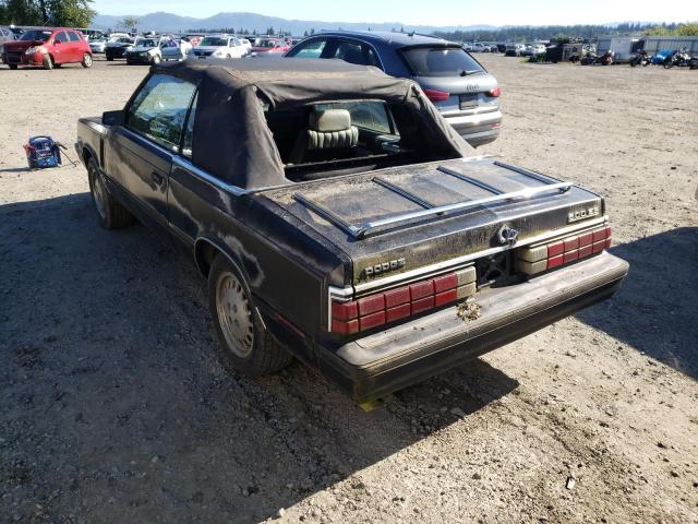 Photo 3 from auction – 1985 DODGE 600 with VIN 1B3BV55E9FG226003