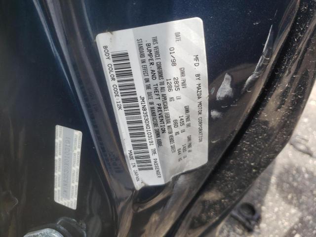 Photo 10 from auction – 1999 MAZDA MX-5 MIATA with VIN JM1NB3530X0103191