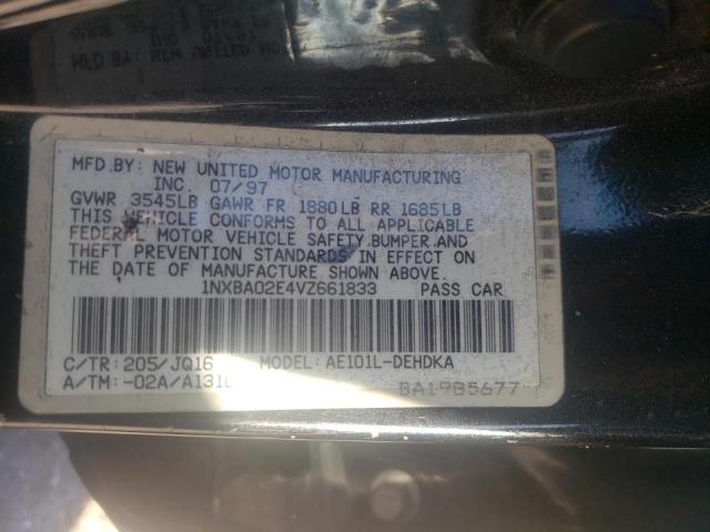 Photo 10 from auction – 1997 TOYOTA COROLLA BA with VIN 1NXBA02E4VZ661833