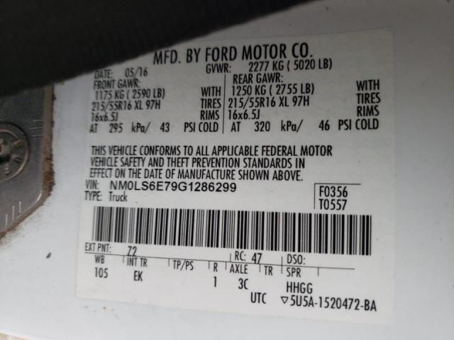Photo 10 from auction – 2016 FORD TRANSIT CO with VIN NM0LS6E79G1286299
