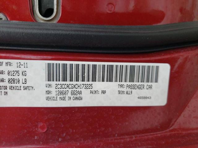 Photo 10 from auction – 2012 CHRYSLER 300 LIMITE with VIN 2C3CCACGXCH173225