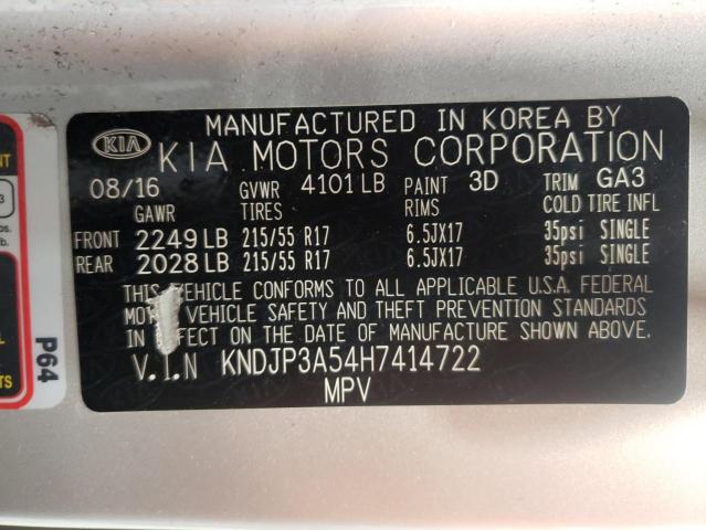Photo 10 from auction – 2017 KIA SOUL + with VIN KNDJP3A54H7414722